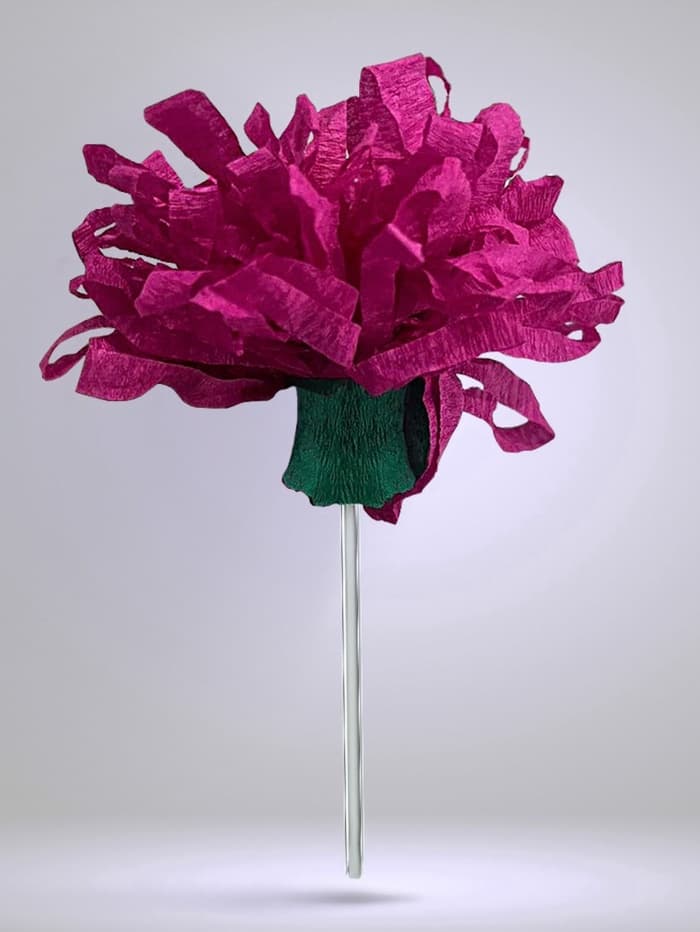 Бумага крепированная 50×200 см, в рулоне, 32 г/м², жёлтая