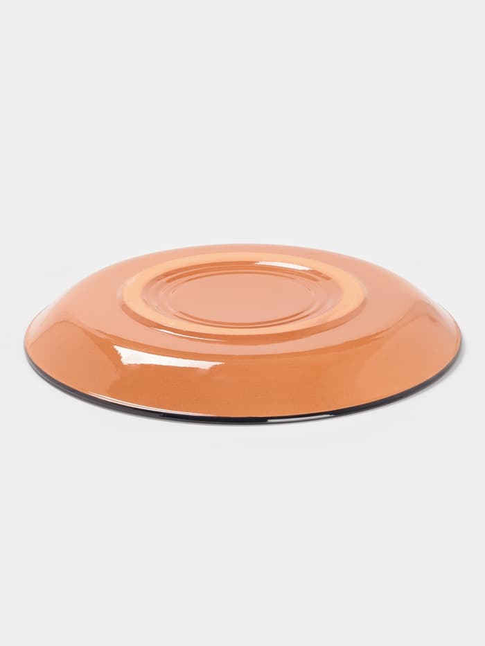 Ляган узбекский Риштанская Керамика «Цветы», d=36 см, синий