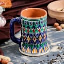 Кружка узбекская Риштанская Керамика «Узор», 500 мл, синяя