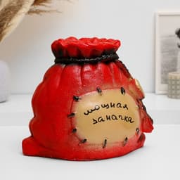 Копилка для денег «Мешок-заначка», гипс, красный, 22×27 см