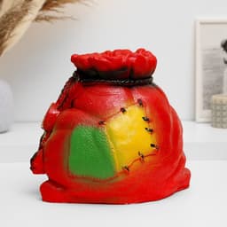 Копилка для денег «Мешок-заначка», гипс, красный, 22×27 см