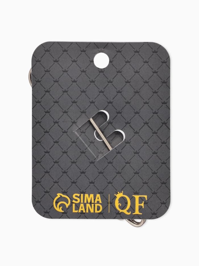 Булавка «Жемчужная дорожка», 8 см (± 0.5 см), белая в серебре