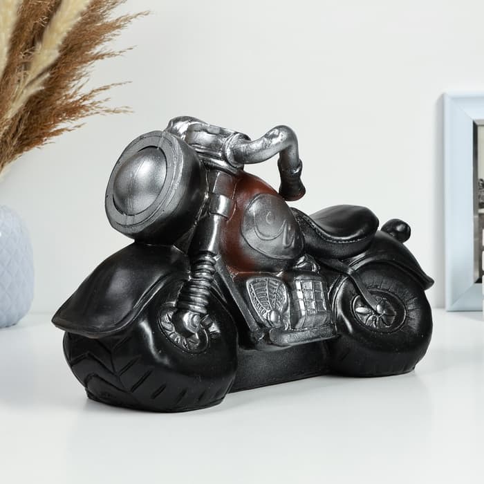 Копилка для денег «Мотоцикл», полистоун, 34×13×20 см