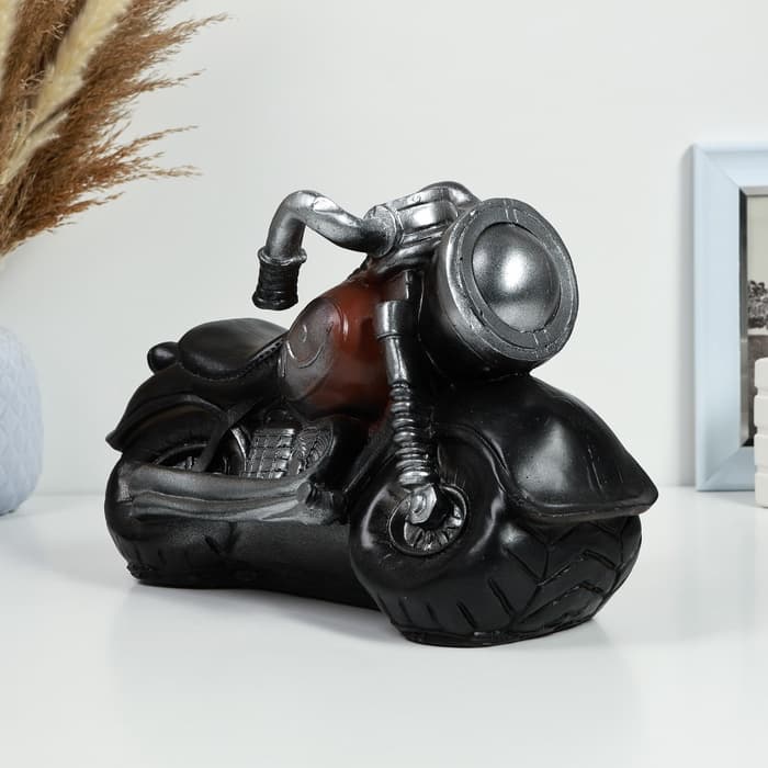 Копилка для денег «Мотоцикл», полистоун, 34×13×20 см