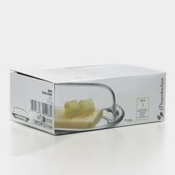 Маслёнка Paşabahçe Basic, 19.8×13.1 см, стекло, прозрачная