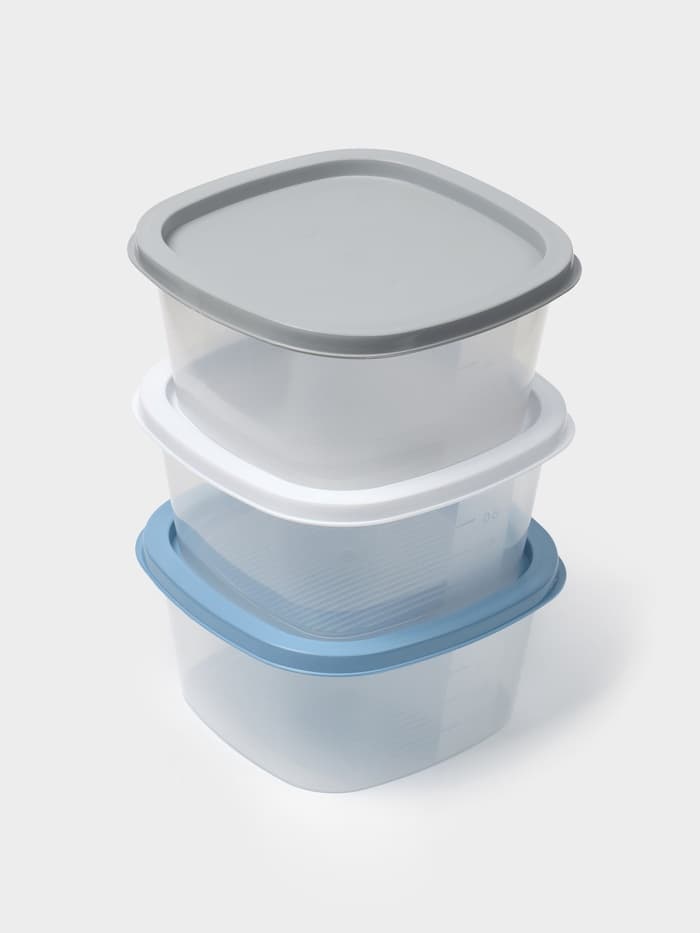 Контейнер для продуктов с мерной шкалой «BioFresh», 900 мл, прозрачный, крышка микс