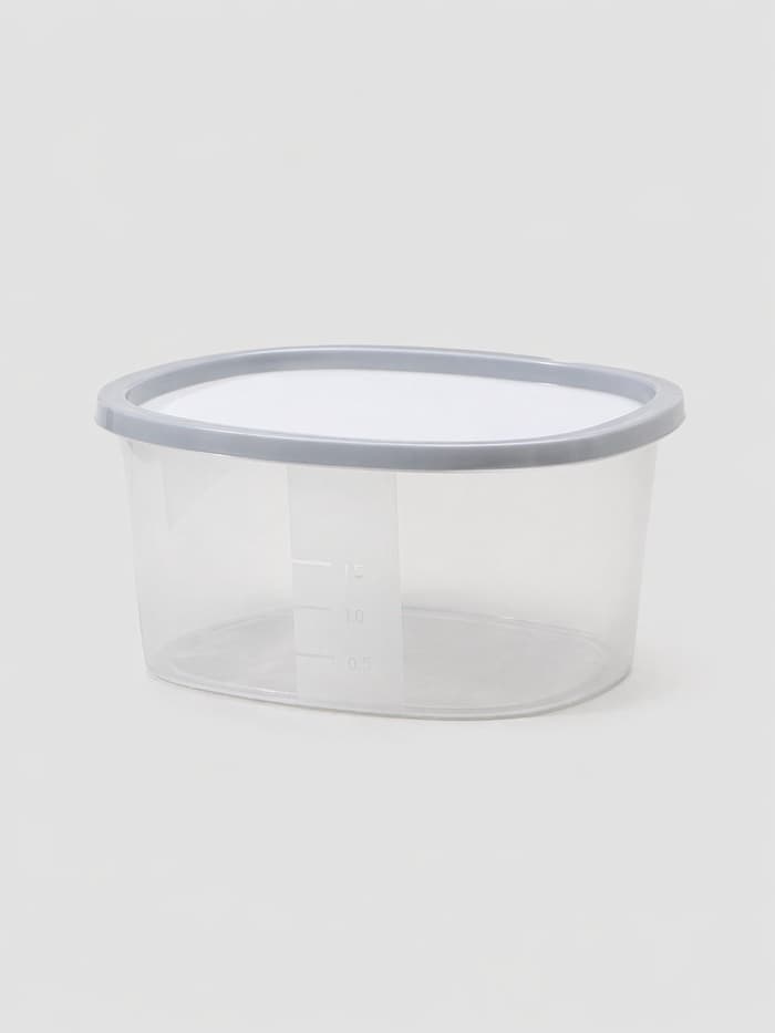 Контейнер для продуктов с мерной шкалой SparkPlast BioFresh, 2.65 л, прозрачный, пластик, крышка МИКС