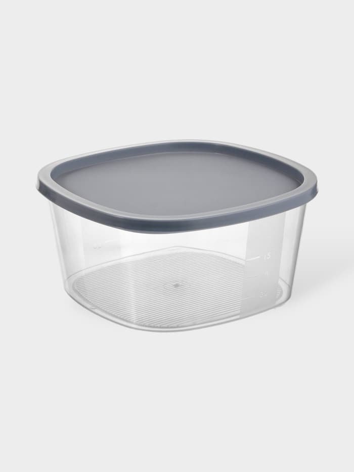 Контейнер для продуктов с мерной шкалой SparkPlast BioFresh, 2.65 л, прозрачный, пластик, крышка МИКС