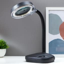 Лампа-лупа для творчества, от сети 220 В чёрный 52×17×14 см