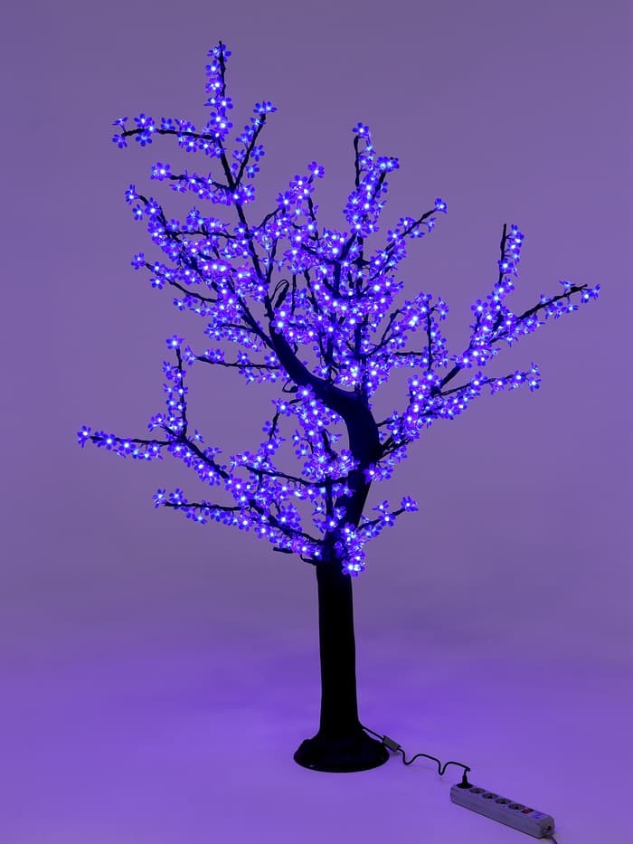 Светодиодное дерево «Сакура» 1.8 м, 768 LED, постоянное свечение, 220 В, свечение синее