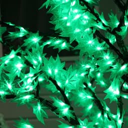 Светодиодное дерево «Зелёный клён» 1.5 м, 600 LED, постоянное свечение, 220 В, свечение белое