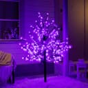 Светодиодное дерево «Фиолетовый клён» 1.5 м, 600 LED, постоянное свечение, 220 В, свечение белое