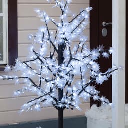 Светодиодное дерево «Белый клён» 1.5 м, 600 LED, постоянное свечение, 220 В, свечение белое
