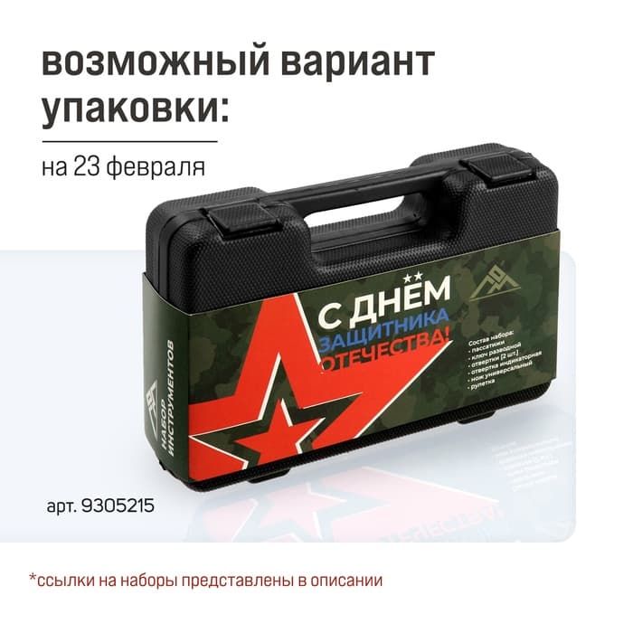 Набор инструментов в кейсе ЛОМ, универсальный, 7 предметов