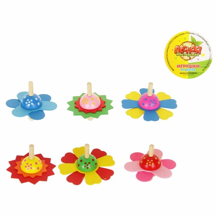 Волчок Лесная мастерская «Цветочек», МИКС