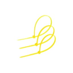 Хомут нейлоновый для стяжки, ТУНДРА, 3.6×200 мм, желтый, 100 шт.