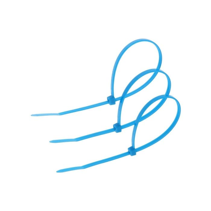 Хомут нейлоновый для стяжки, ТУНДРА, 3.6×200 мм, синий, 100 шт.