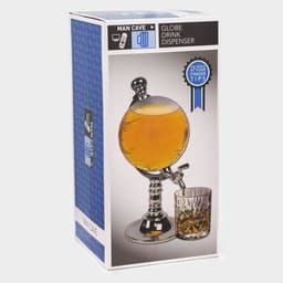 Башня пивная с воронкой «Земной шар», 1.9 л, пластик, серебристая