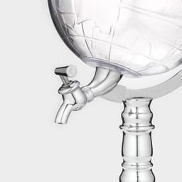 Башня пивная с воронкой «Земной шар», 1.9 л, пластик, серебристая