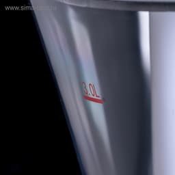 Башня пивная «Металлик», 3 л, колба для льда, с подсветкой, 2 батарейки CR=2032, пластик, серебристая