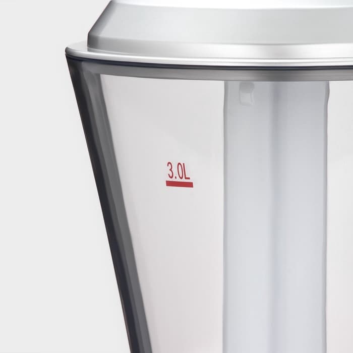 Башня пивная «Металлик», 3 л, колба для льда, с подсветкой, 2 батарейки CR=2032, пластик, серебристая