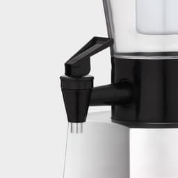 Башня пивная «Металлик», 3 л, колба для льда, с подсветкой, 2 батарейки CR=2032, пластик, серебристая