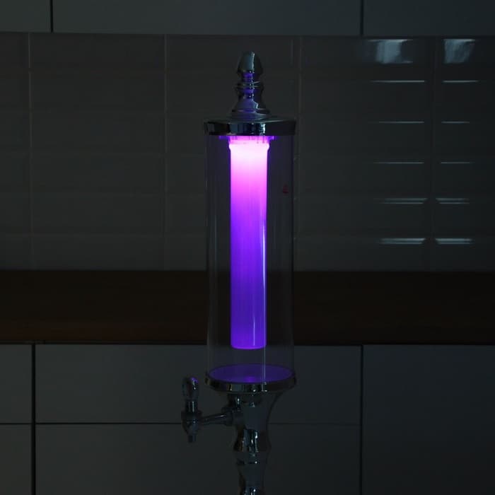 Башня пивная «Петронас», 3 л, колба для льда, с подсветкой, 2 батарейки AG3, пластик, металлик