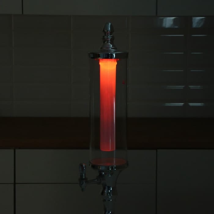 Башня пивная «Петронас», 3 л, колба для льда, с подсветкой, 2 батарейки AG3, пластик, металлик