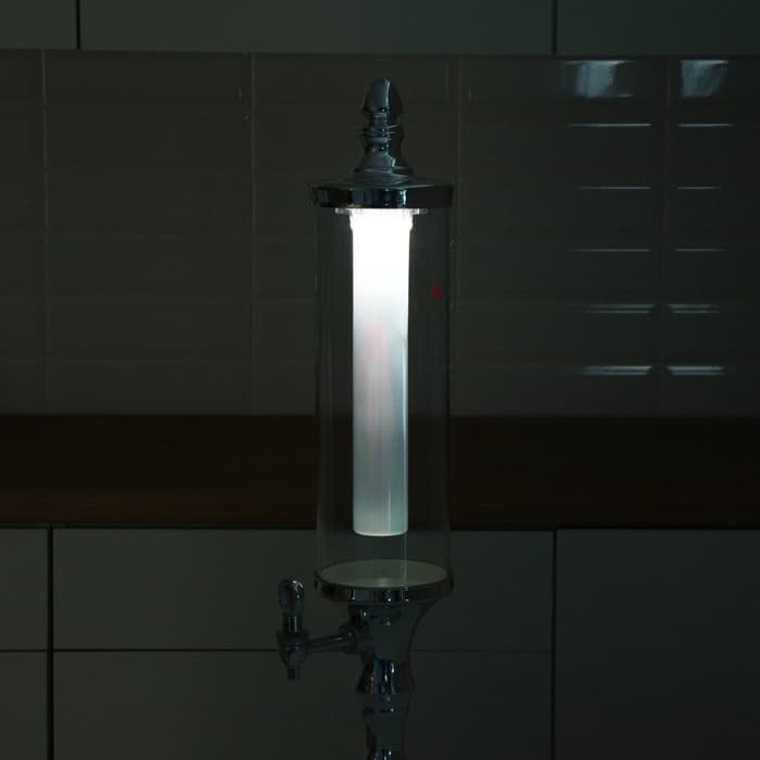 Башня пивная «Петронас», 3 л, колба для льда, с подсветкой, 2 батарейки AG3, пластик, металлик