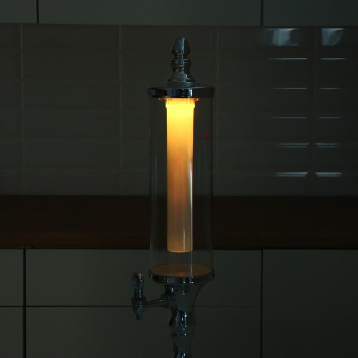 Башня пивная «Петронас», 3 л, колба для льда, с подсветкой, 2 батарейки AG3, пластик, металлик