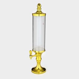 Башня пивная «Петронас», 3 л, колба для льда, подсветка, 2 батарейки AG3, пластик, золотистая