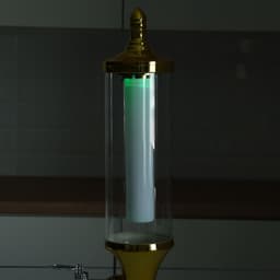 Башня пивная «Петронас», 3 л, колба для льда, подсветка, 2 батарейки AG3, пластик, золотистая