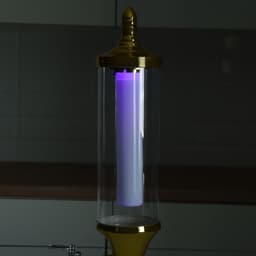 Башня пивная «Петронас», 3 л, колба для льда, подсветка, 2 батарейки AG3, пластик, золотистая