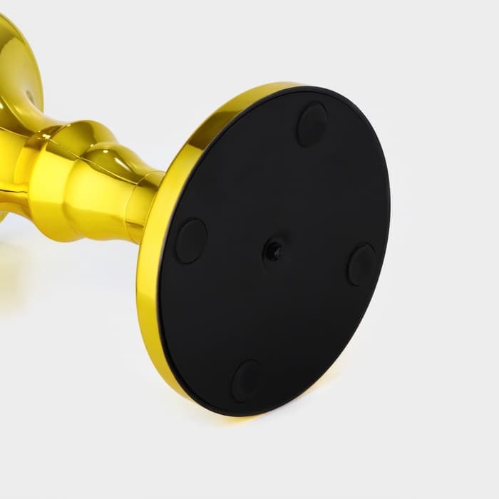 Башня пивная «Петронас», 3 л, колба для льда, подсветка, 2 батарейки AG3, пластик, золотистая