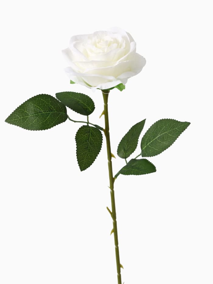 Цветы искусственные «Роза Глория», 9×60 см, белые