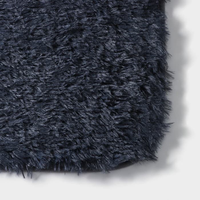 Набор ковриков для ванной и туалета Доляна «Пушистик», 3 шт., 40×44, 40×50, 50×80 см, серый