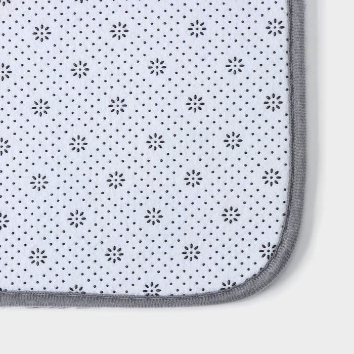 Набор ковриков для ванной и туалета Доляна «Пушистик», 3 шт., 40×44, 40×50, 50×80 см, серый