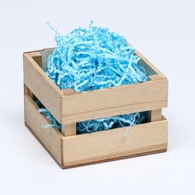 Наполнитель бумажный для подарков, голубой, 50 г