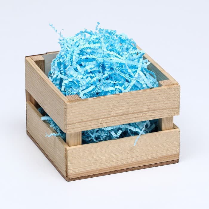 Наполнитель бумажный для подарков, голубой, 50 г