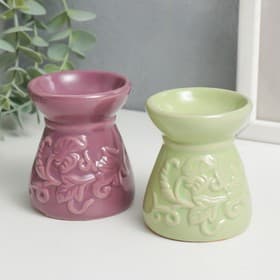 Аромалампа для эфирных масел «Виноградная лоза», керамика, 8×6.5×6.5 см, МИКС