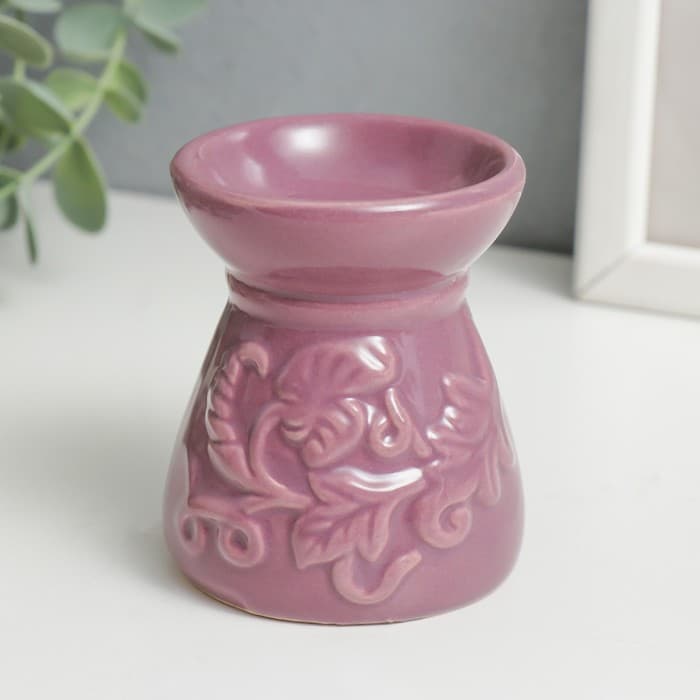 Аромалампа для эфирных масел «Виноградная лоза», керамика, 8×6.5×6.5 см, МИКС