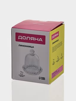 Лимонница Доляна «Сияние», 9.5×10.5 см, стекло, прозрачная