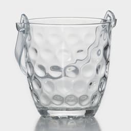 Ведро для льда «Верона», 700 мл, с щипцами, стекло, прозрачное