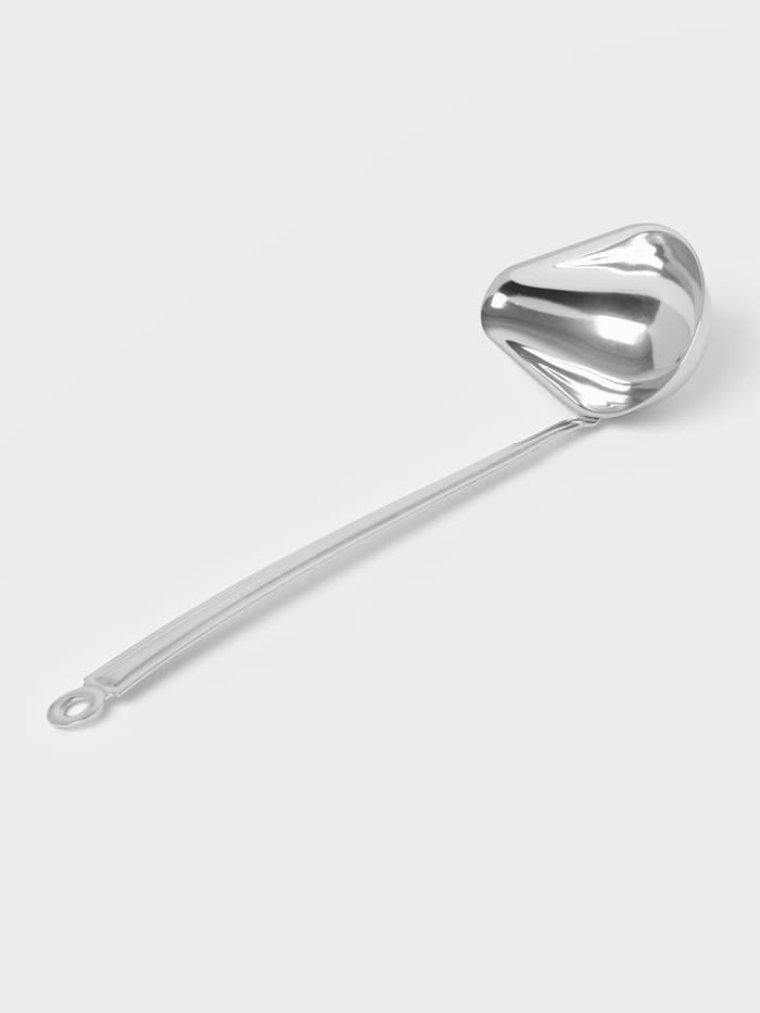 Ложка для соуса «Поварская. Профи», 75 мл, ручка 23 см, толщина 1.2 мм, цельнотянутая ручка. нержавеющая сталь, серебристая
