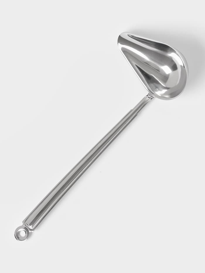 Ложка для соуса «Поварская. Профи», 75 мл, ручка 23 см, толщина 1.2 мм, цельнотянутая ручка. нержавеющая сталь, серебристая
