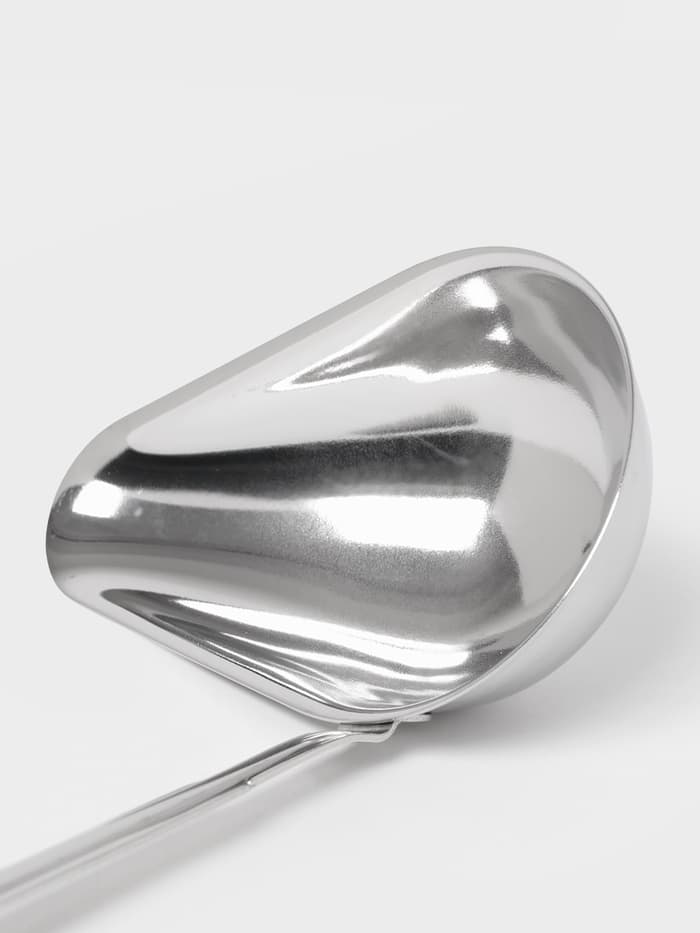 Ложка для соуса «Поварская. Профи», 75 мл, ручка 23 см, толщина 1.2 мм, цельнотянутая ручка. нержавеющая сталь, серебристая