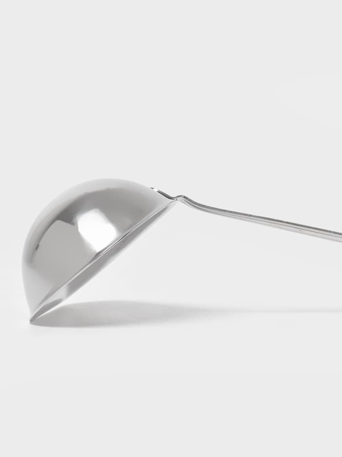 Ложка для соуса «Поварская. Профи», 75 мл, ручка 23 см, толщина 1.2 мм, цельнотянутая ручка. нержавеющая сталь, серебристая