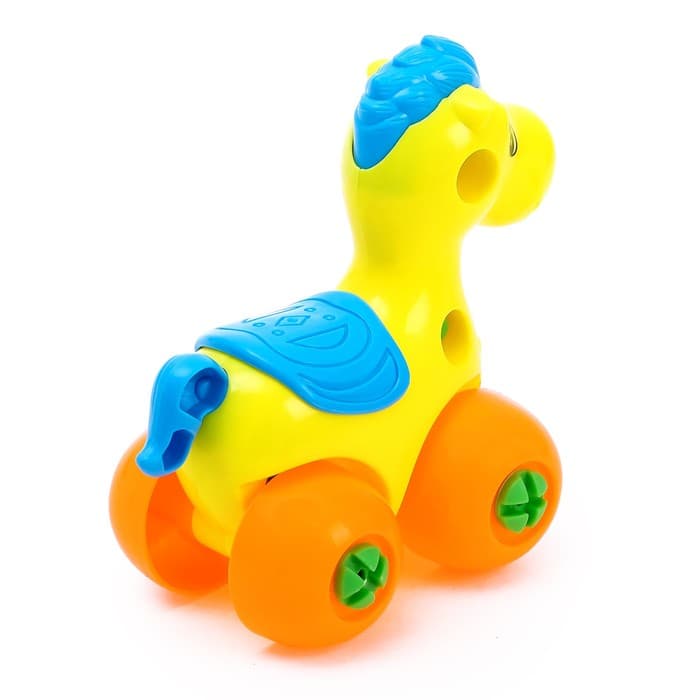 Конструктор для малышей «Лошадка», 15 деталей, МИКС