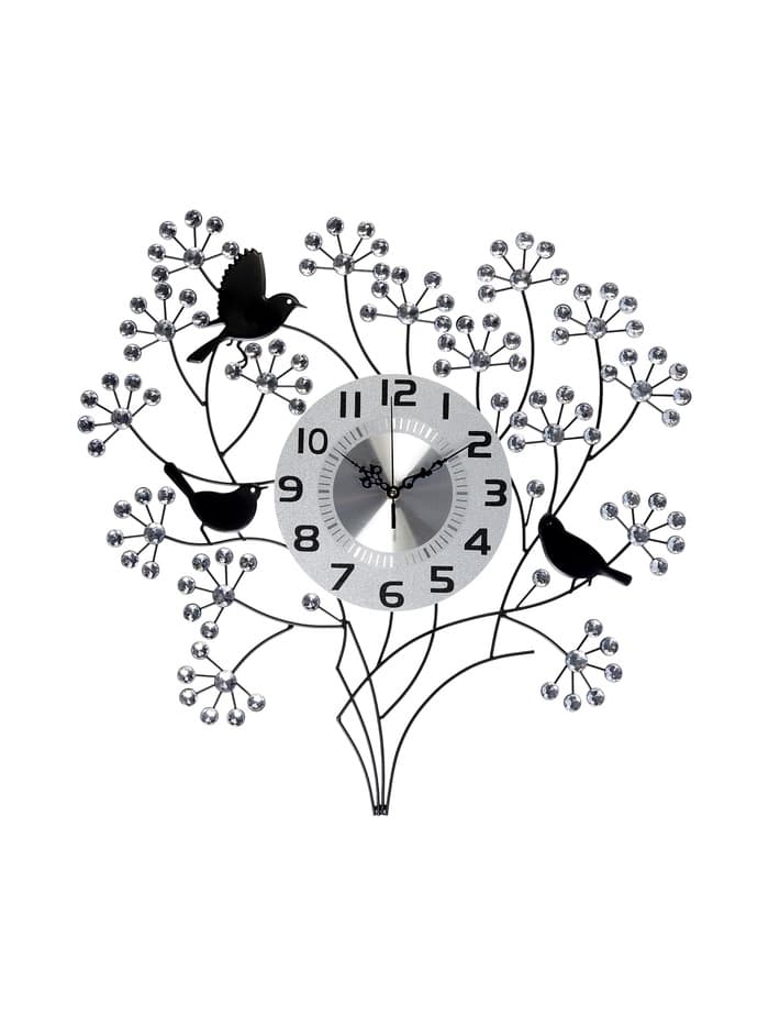 Часы настенные интерьерные большие «Букет», плавный ход, циферблат 22 см, 60×60 см