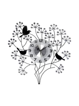 Часы настенные интерьерные большие «Букет», плавный ход, циферблат 22 см, 60×60 см